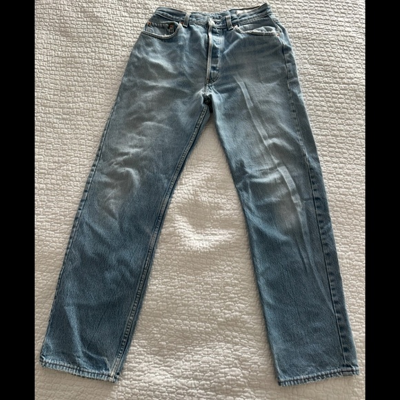 *Like New* aligrace Vintage Classic Relaxed Straight Jeans in Medium Dark - Picture 8 of 9
